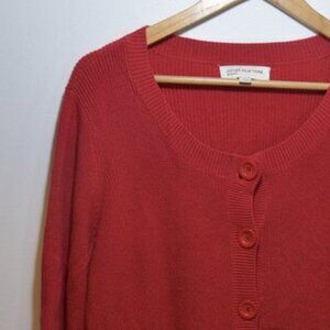 Jones New York Sport Red Cardigan L